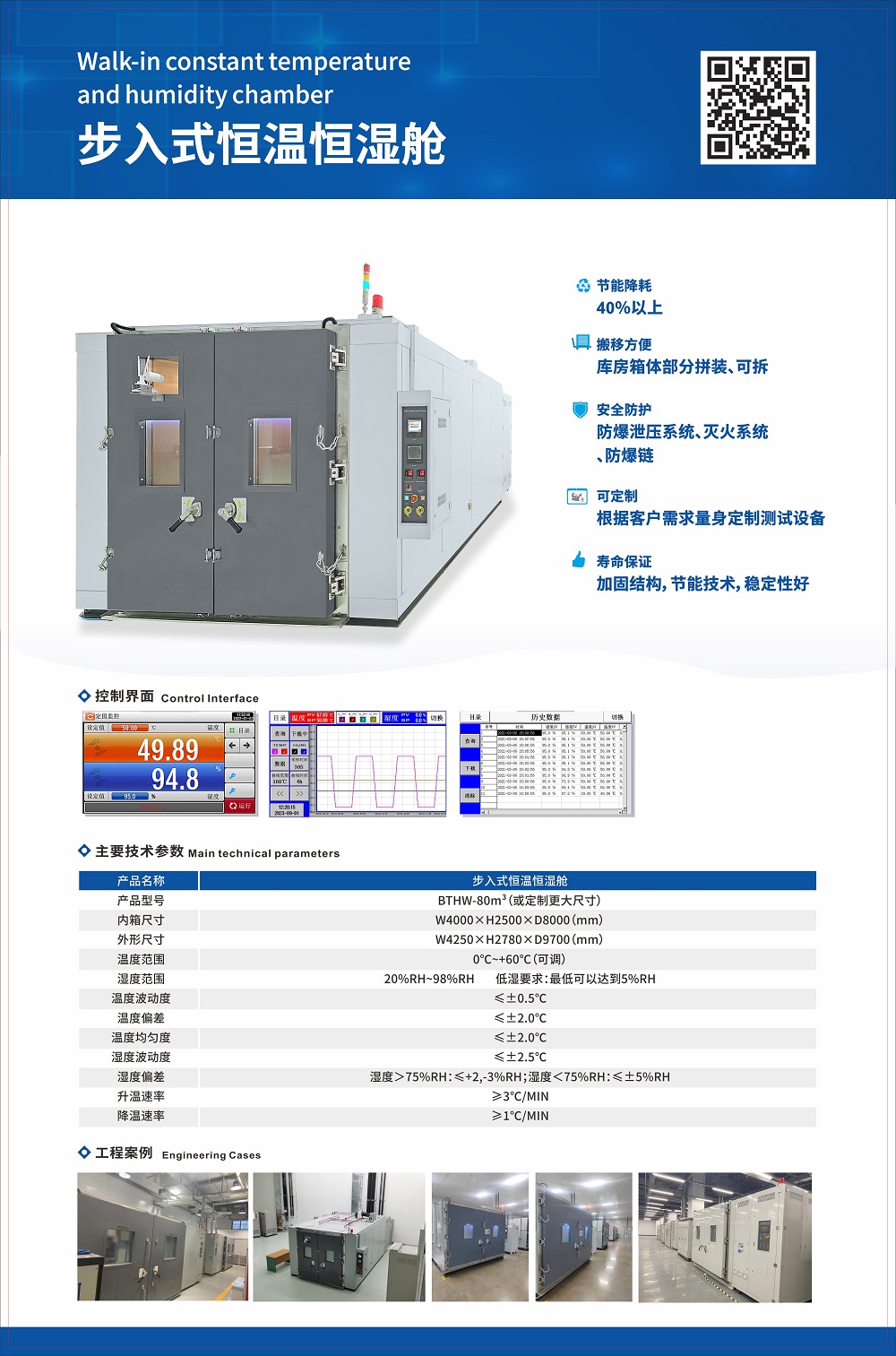 贝尔步入式恒温恒湿舱